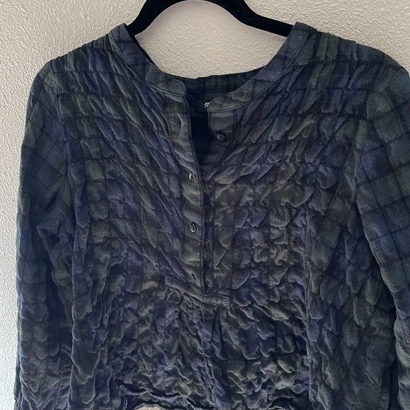Madewell plaid peplum top - Picture 4 of 5